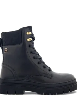 Tommy Hilfiger Cleated lace-up lthr mix mono