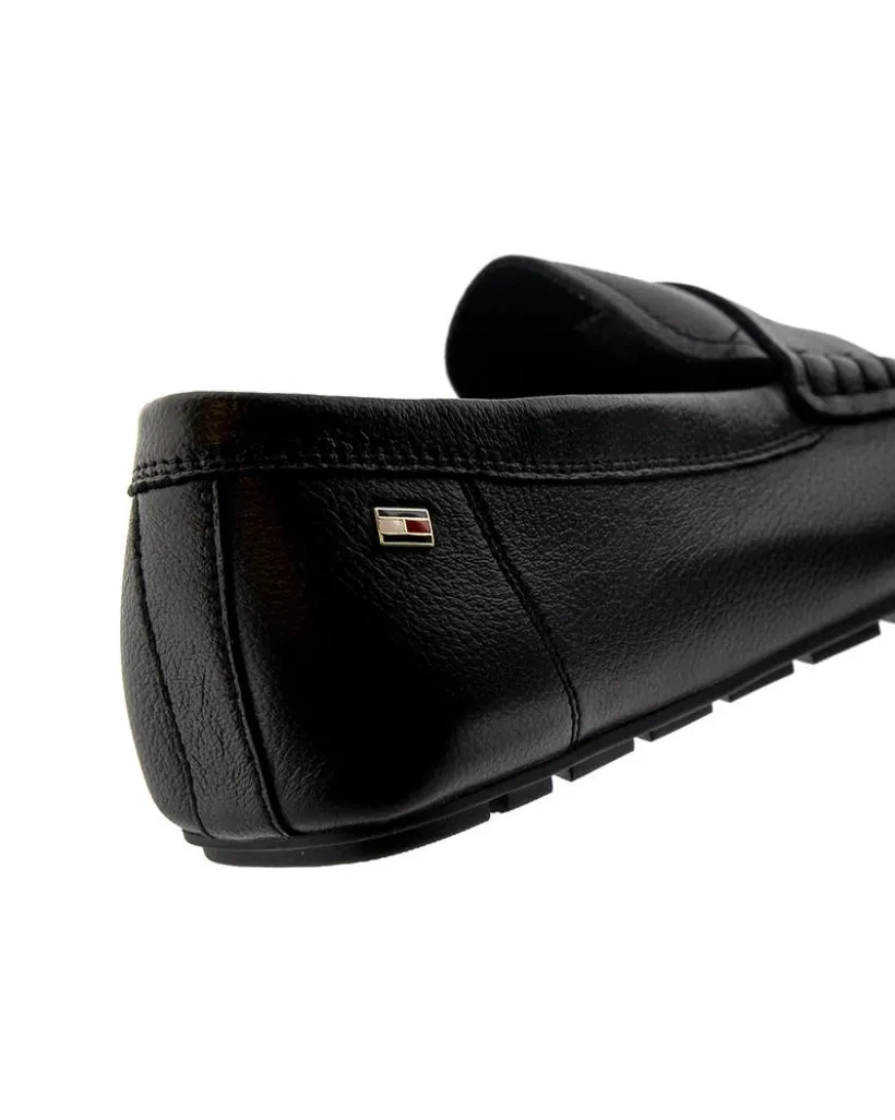 Tommy Hilfiger Flag Leather Driver Loafer